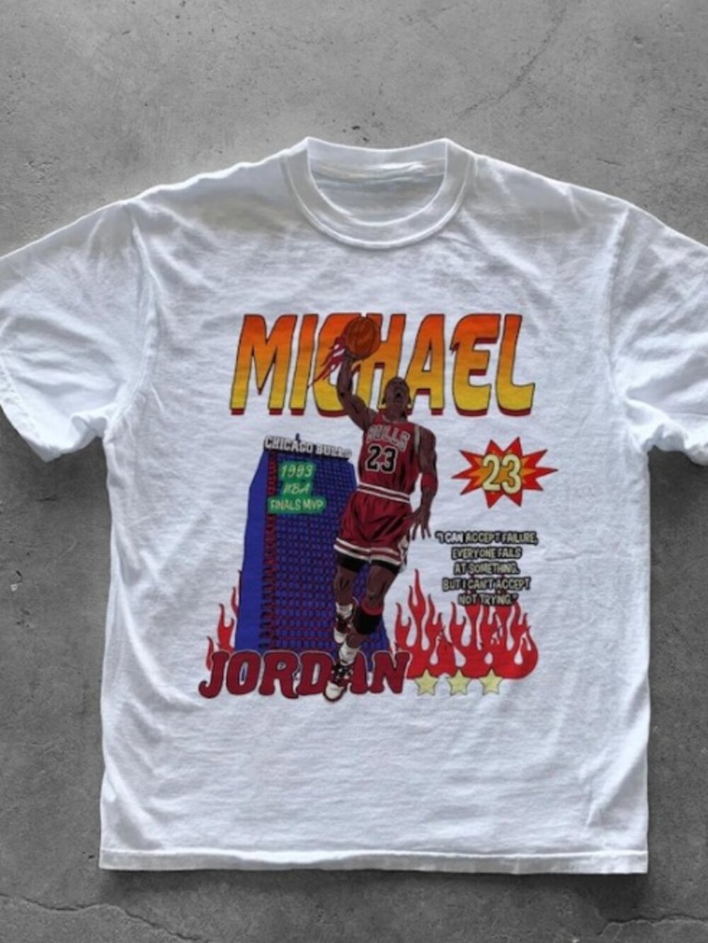 90s Michael Jordan 1993 Finals MVP Graphic T-Shirt